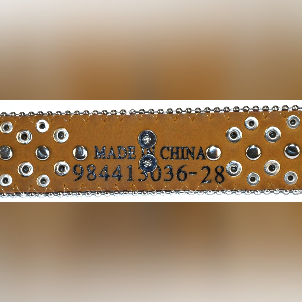 Shyanne Rhinestone Crosses Bling Faux Crystals Western Rodeo Belt, Horse Girls - Picture 7 of 8